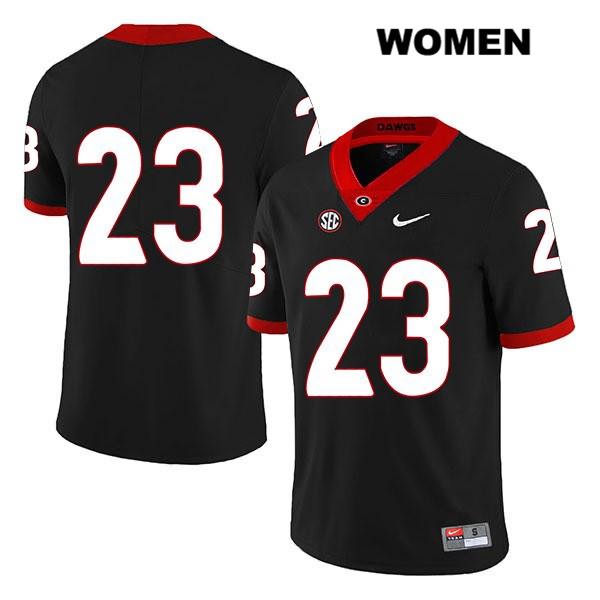 Georgia Bulldogs Women's Willie Erdman #23 NCAA No Name Legend Authentic Black Nike Stitched College Football Jersey XPK3656DU